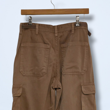 Brown Straight Leg Size UK 10 Stradivarius Cargo Trousers