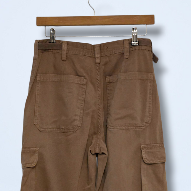 Brown Straight Leg Size UK 10 Stradivarius Cargo Trousers
