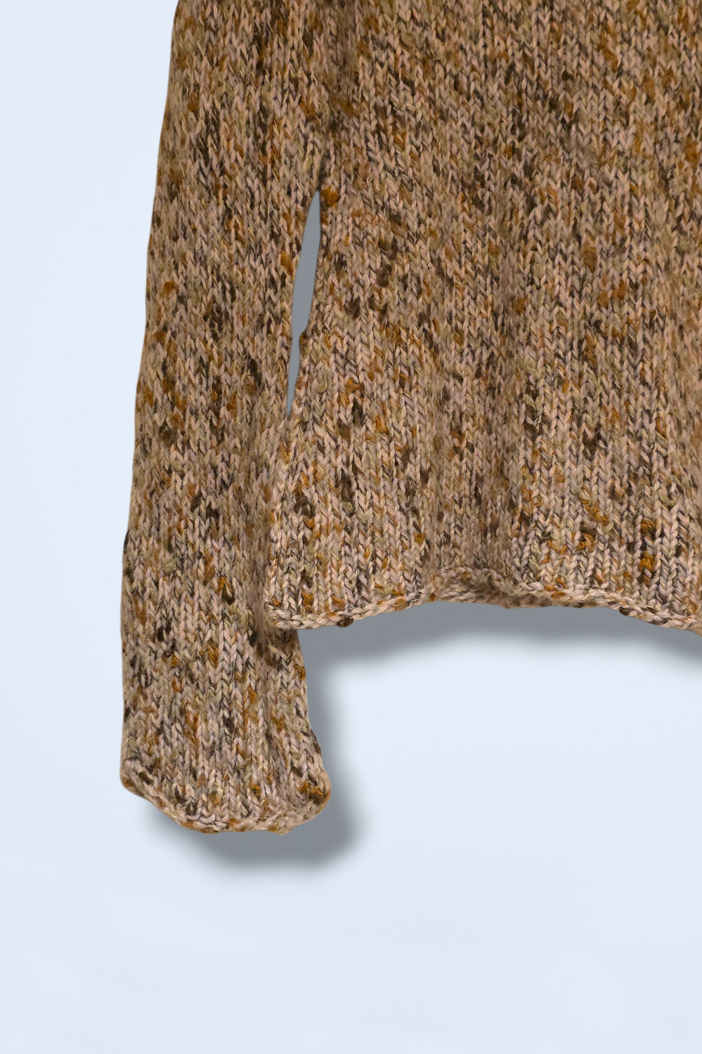 Strand Multicoloured Chunky Knit Mohair Blend Jumper Small