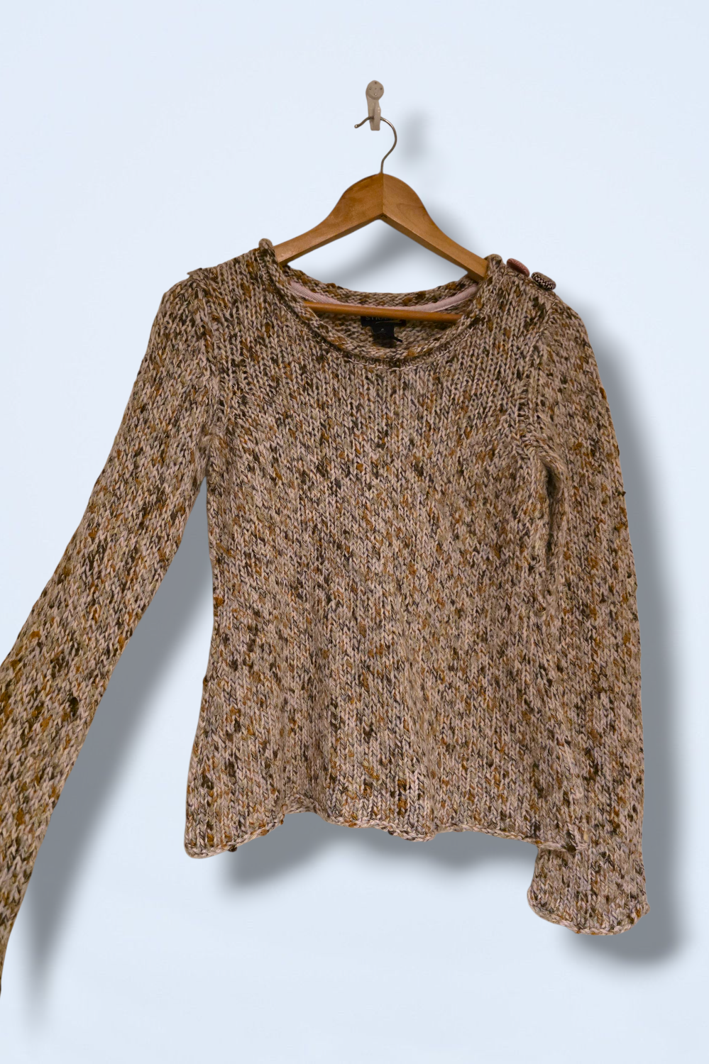 Strand Multicoloured Chunky Knit Mohair Blend Jumper Small