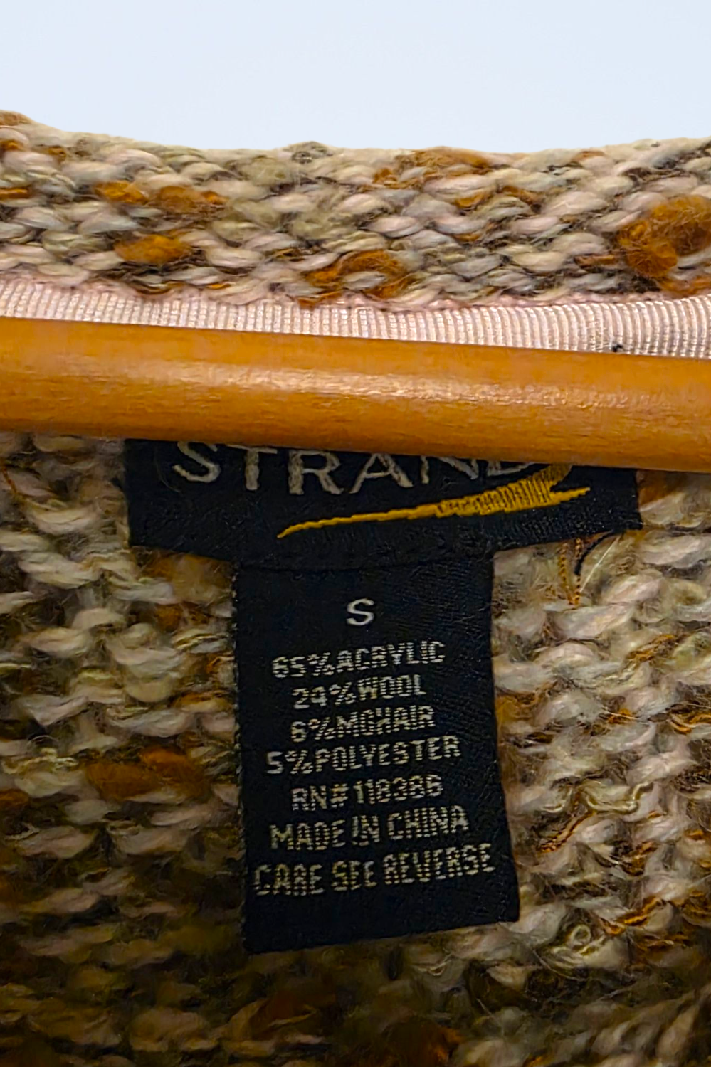 Strand Multicoloured Chunky Knit Mohair Blend Jumper Small