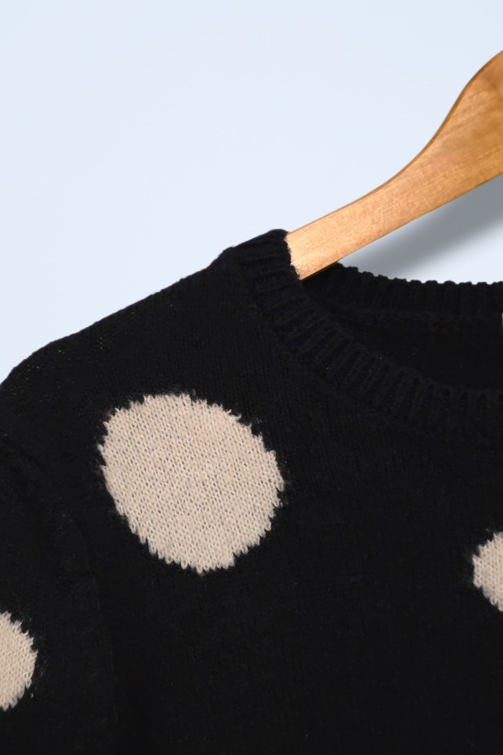 TU Navy & White Spotted Knit Jumper Size 8