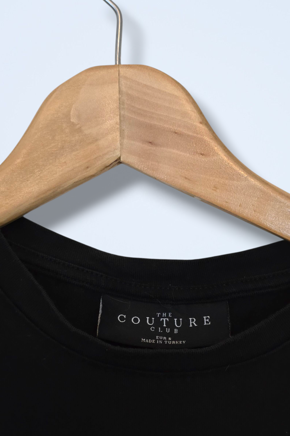 The Couture Club Size Small Black Short Sleeved Tee with Pocket