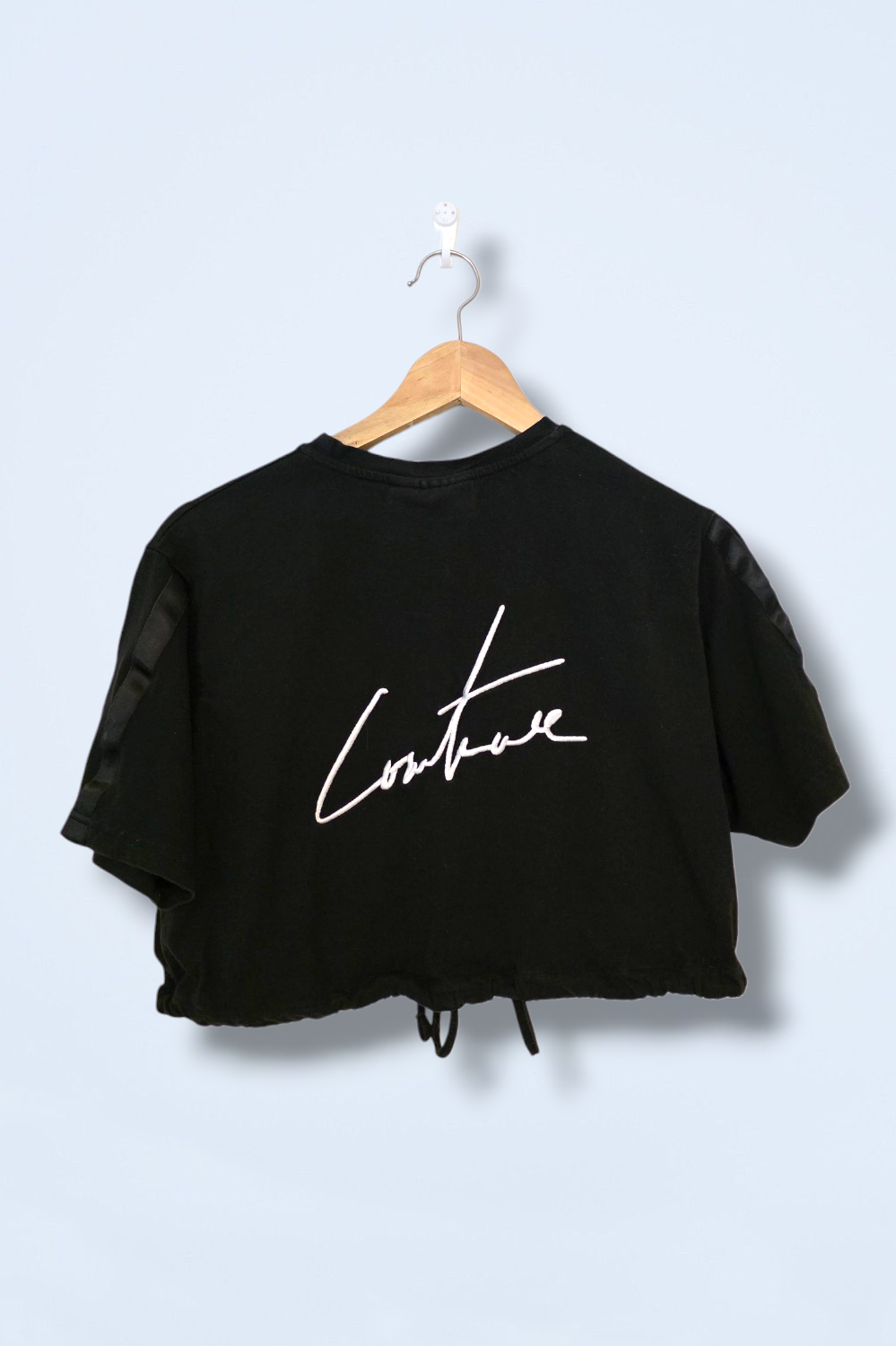 The Couture Club Size Small Black Short Sleeved Tee with Pocket