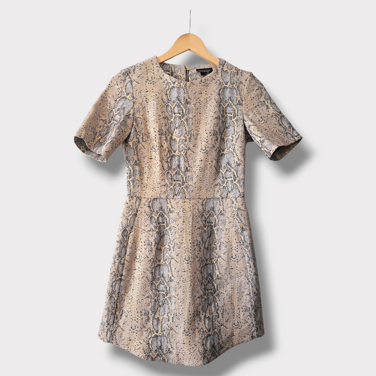Topshop Metallic Snake Print Dress UK 6 – Animal Print – Immaculate Condition