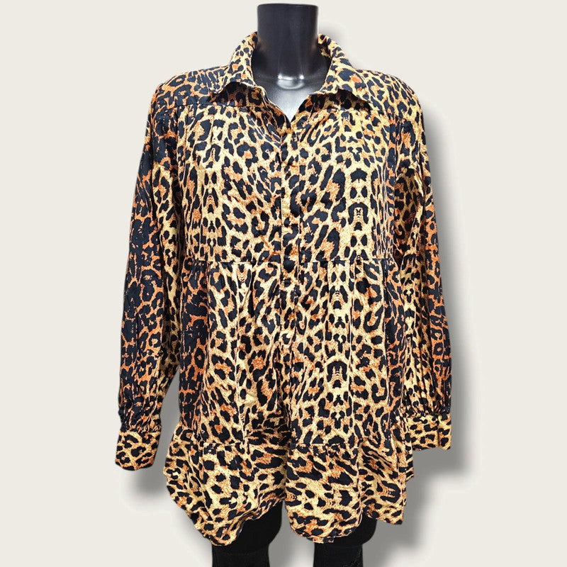 Topshop, Size 14 Leopard Print Blouse/Shirt