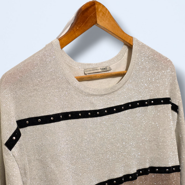 Trend by Captain Tortue – Size T1 (8-10) – Striped Sweater