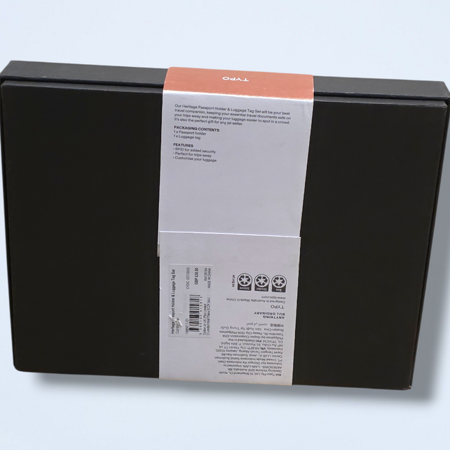 Typo Tan Leather Heritage Luggage Set New