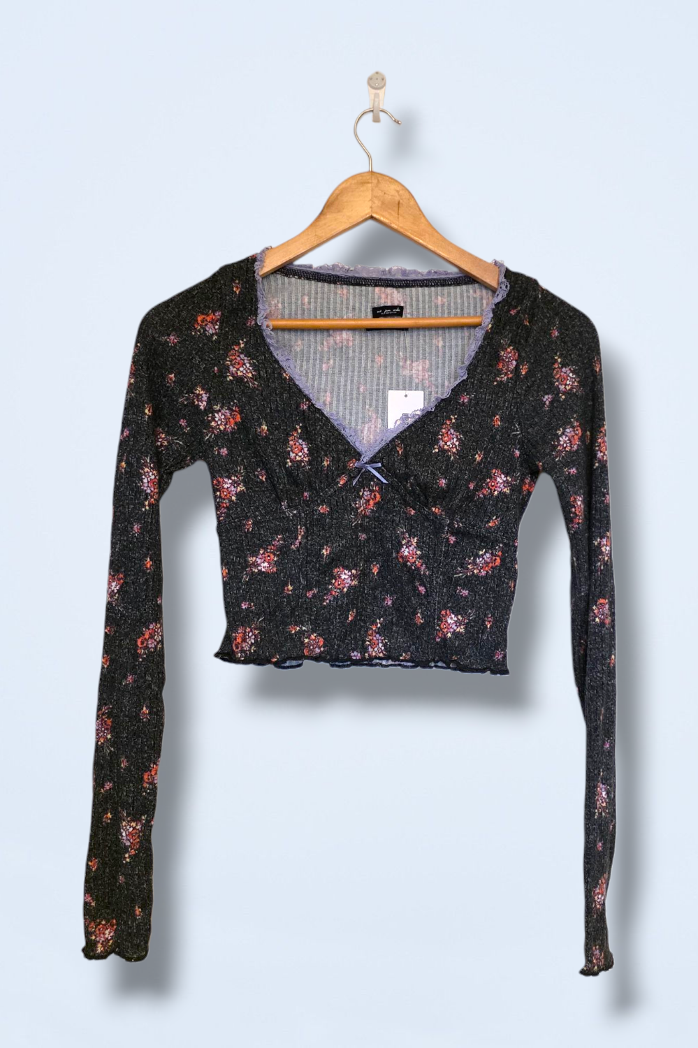 Urban Outfitters Floral Print Cropped Top New Size Medium