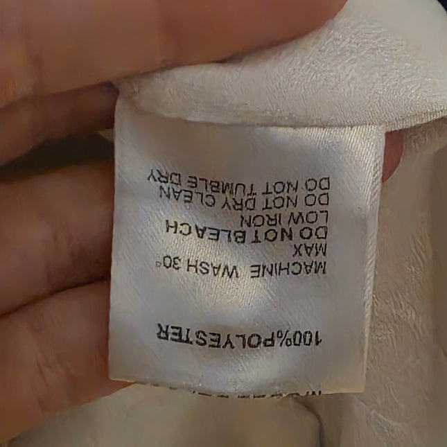 Vera & Lucy Occasional White & Blue Floral Dress Size Small