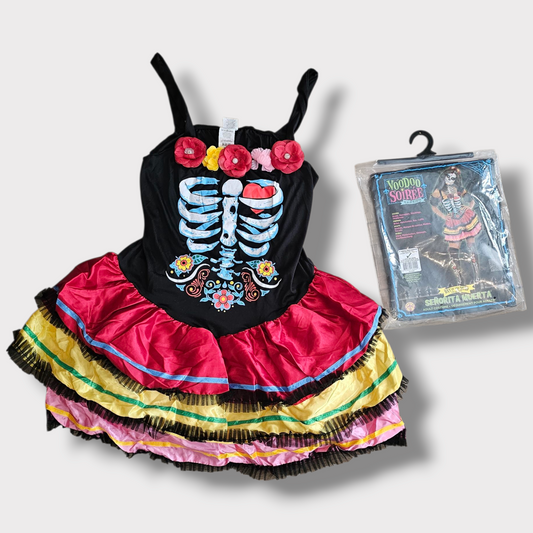 Smiffy's Voodoo Soirée Senorita Muerta Dress – Size XL (UK 16–20) – BNWT