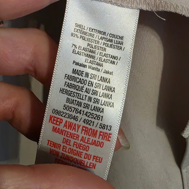 Wallis Petite UK 10 Beige Rolled Sleeve Jacket