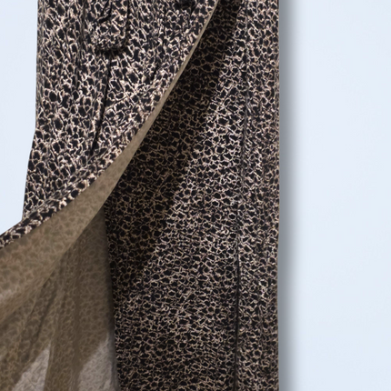 Wallis – Size 14 Petite – Animal Printed Wrap Dress – Short Sleeved