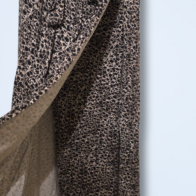 Wallis – Size 14 Petite – Animal Printed Wrap Dress – Short Sleeved