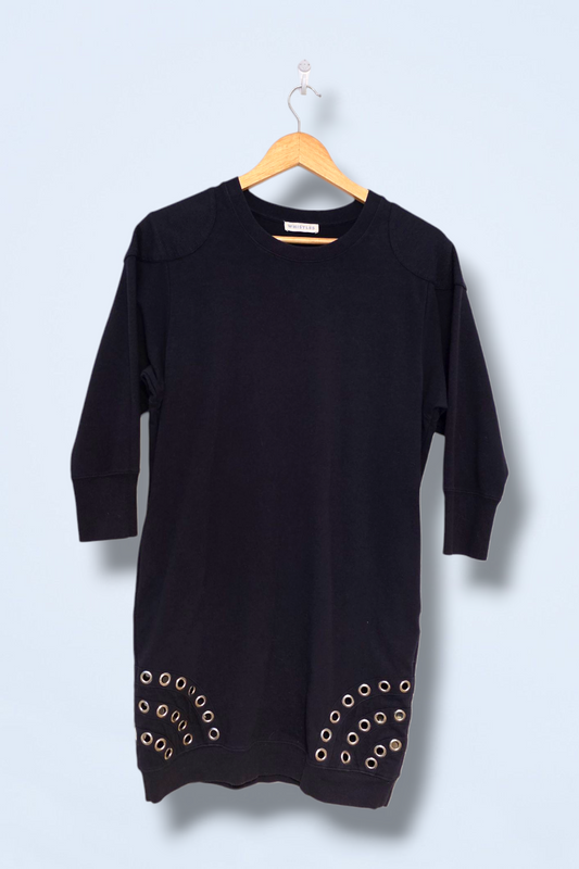 Whistles Size 10 Navy ¾ Sleeved Jumper Dress