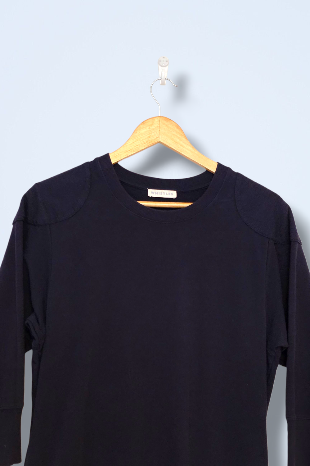 Whistles Size 10 Navy ¾ Sleeved Jumper Dress