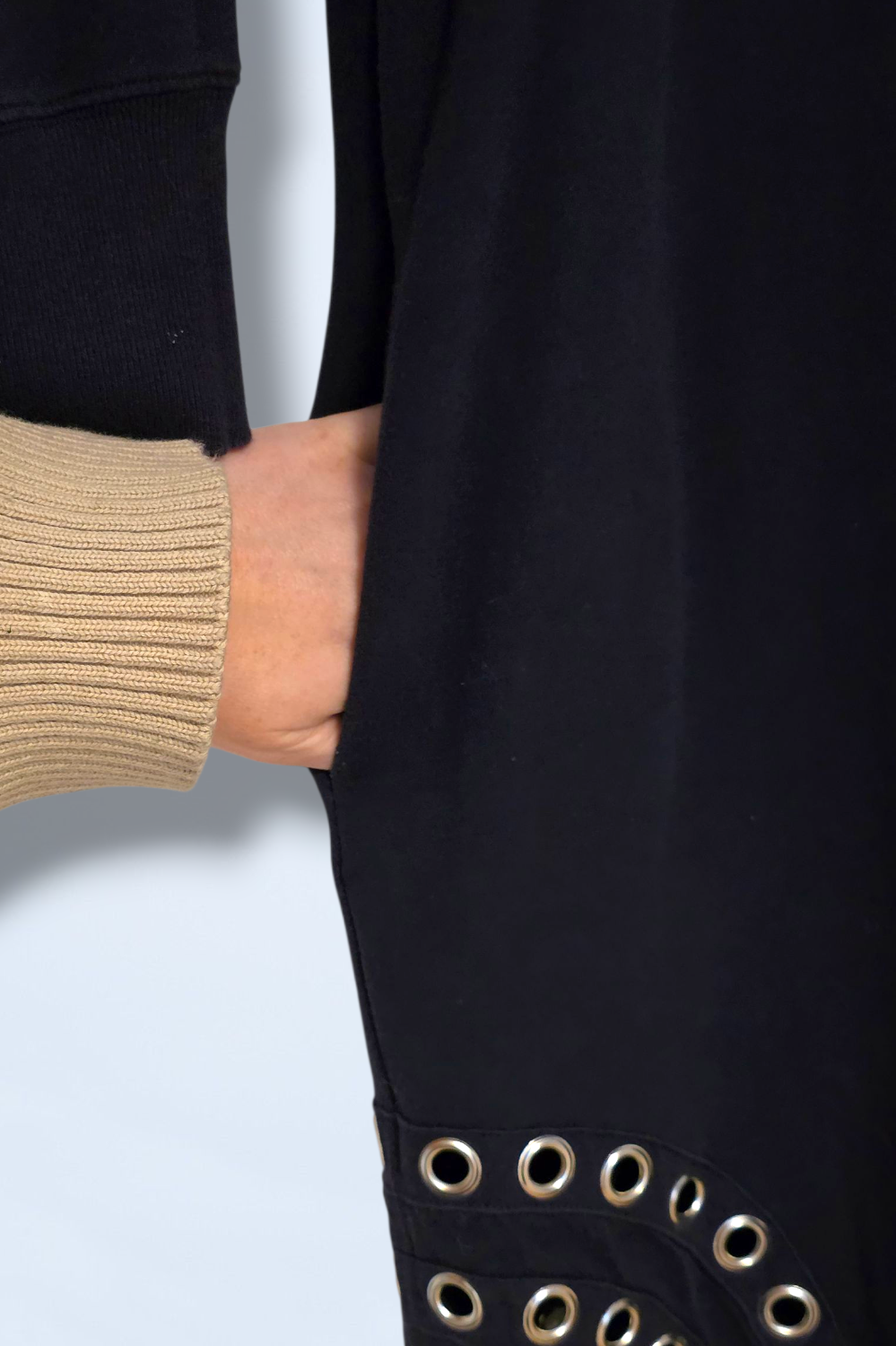 Whistles Size 10 Navy ¾ Sleeved Jumper Dress