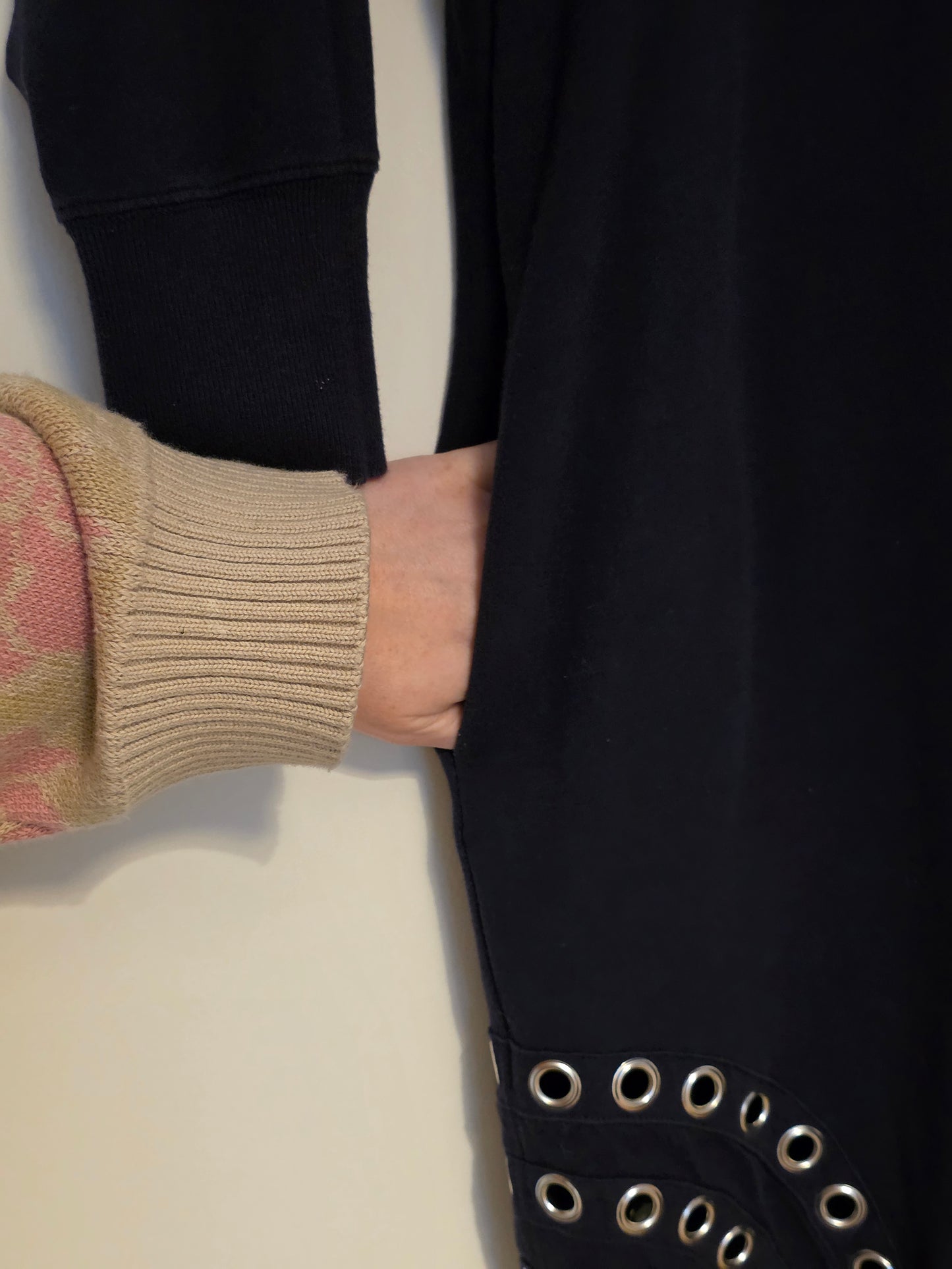 Whistles Size 10 Navy ¾ Sleeved Jumper Dress