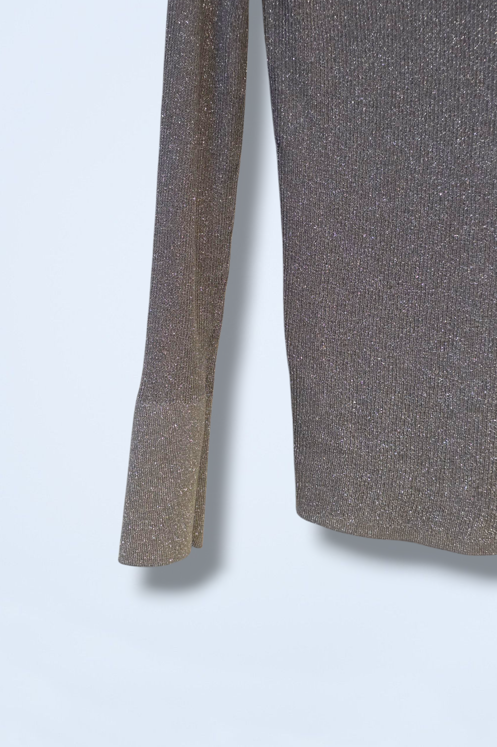 The White Company Sparkle Ribbed Knitted Shirt New Size 12