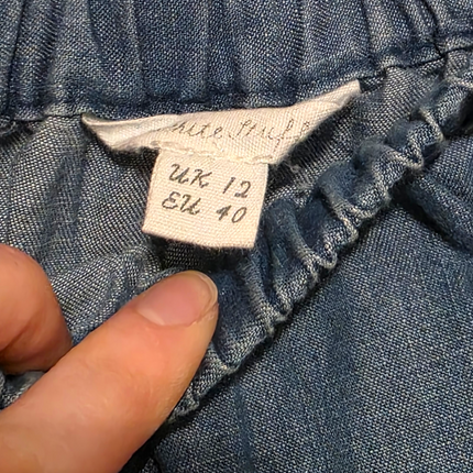 White Stuff – Size UK 12 – Off the Shoulder Denim Dress