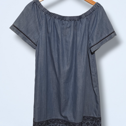 White Stuff – Size UK 12 – Off the Shoulder Denim Dress