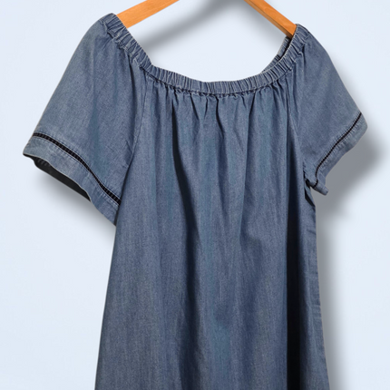 White Stuff – Size UK 12 – Off the Shoulder Denim Dress