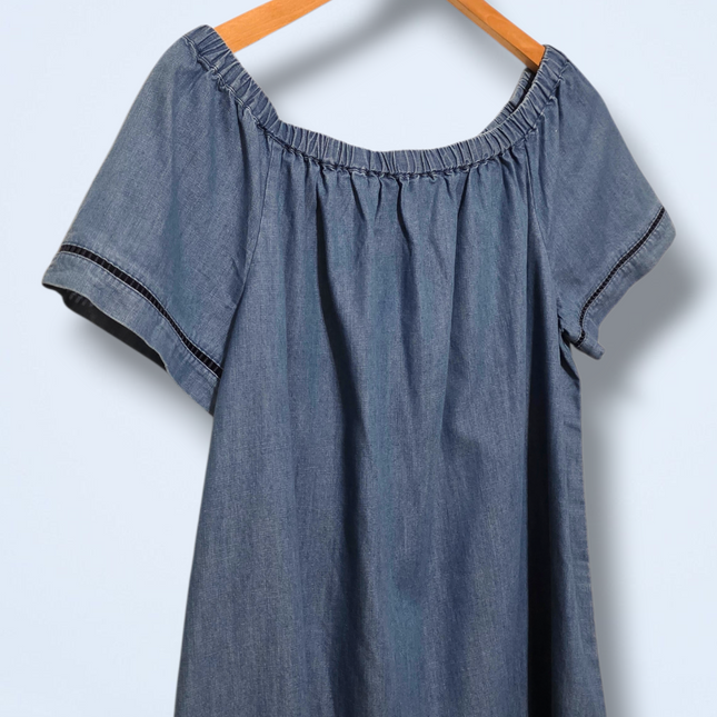 White Stuff – Size UK 12 – Off the Shoulder Denim Dress