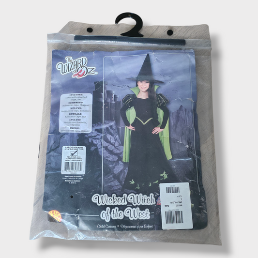 Wicked Witch of the West Costume – The Wizard of Oz, Age 8-10 Years, New