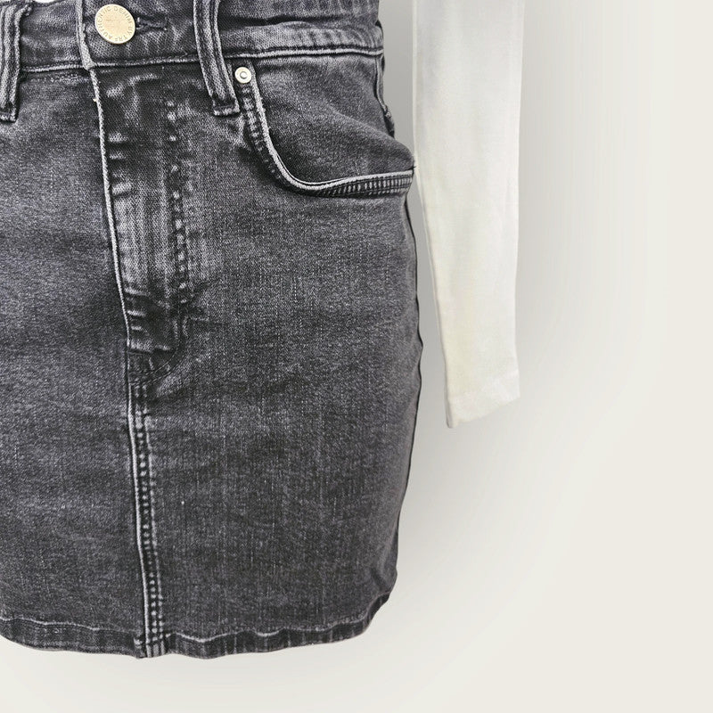 Zara Black Denim Mini Skirt | Size Small