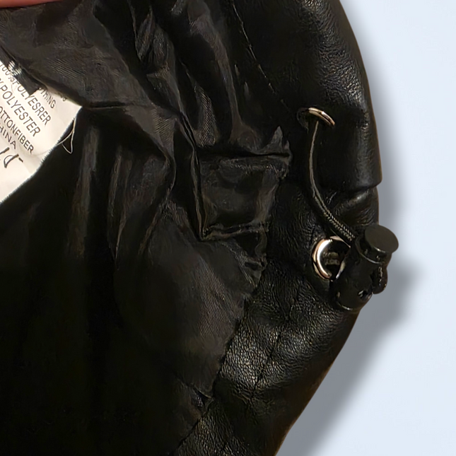 Zara Black Snap-button Zip-up Gilet Size Small