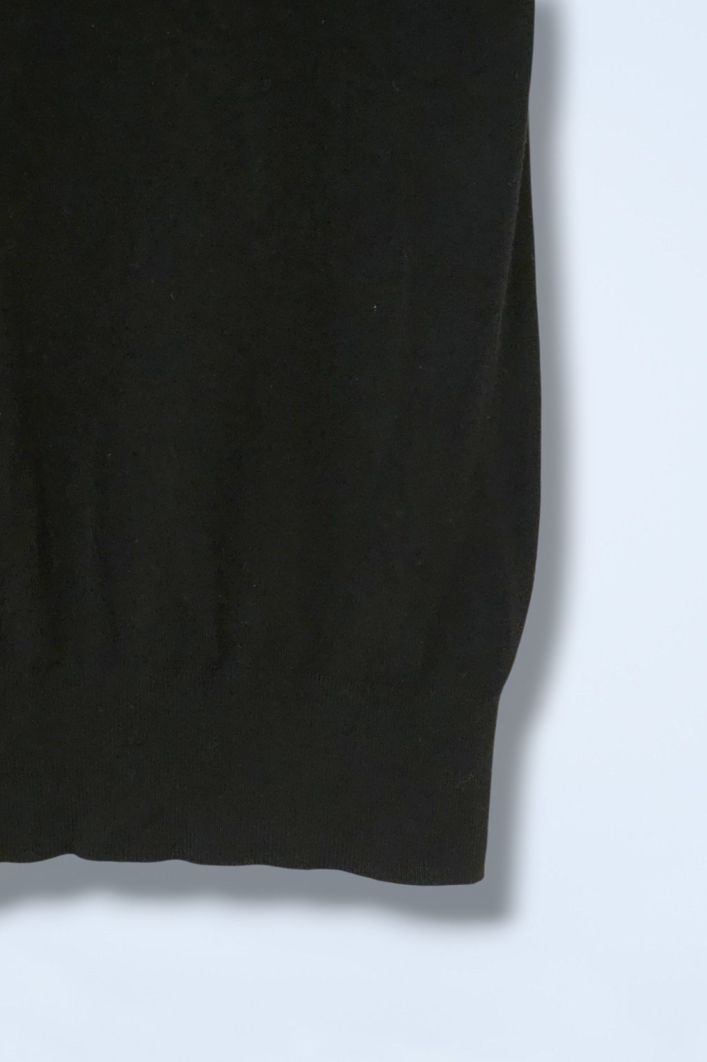 Zara Black Knitted Polo Neck Vest Top Sleeveless Size Small