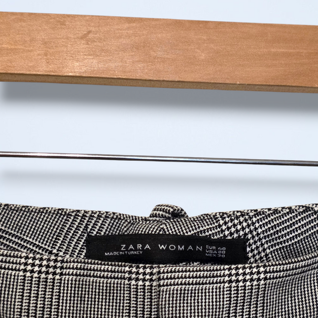 Zara – EU 40 UK 12 – Zara Check Striped Formal Trousers