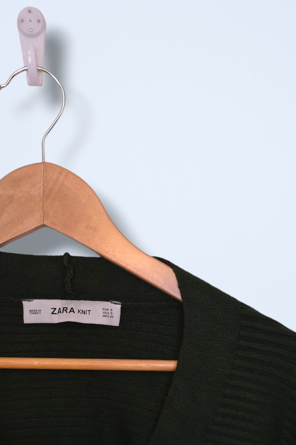 Dark Green Zara Chunky Oversized Cardigan Small