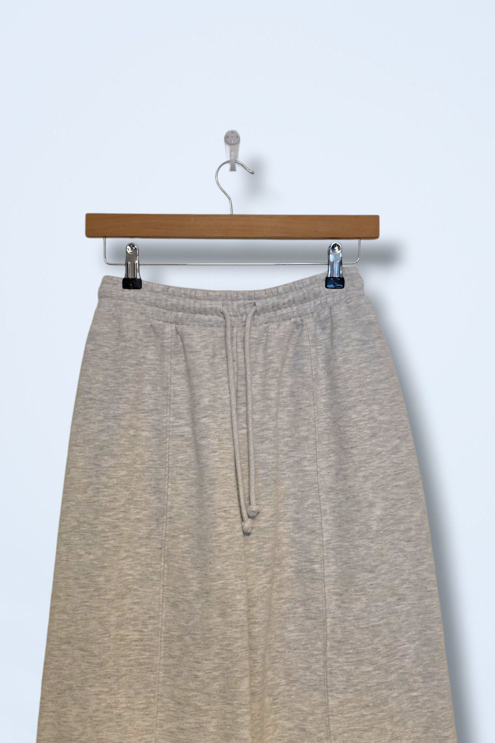 Grey Wide Leg Zara Jogging Bottoms Size Small Cotton Blend