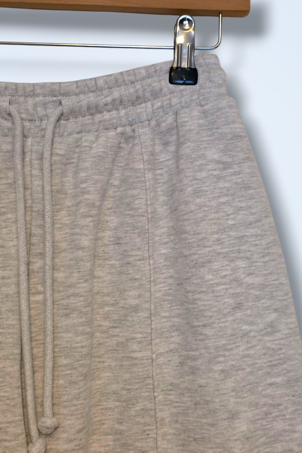 Grey Wide Leg Zara Jogging Bottoms Size Small Cotton Blend