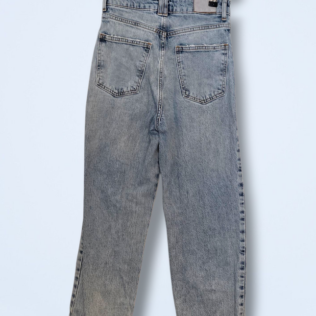 Zara Distressed Light Blue Mom Jeans UK Size 8