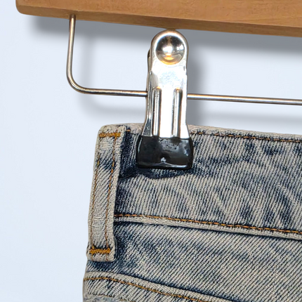 Zara Distressed Light Blue Mom Jeans UK Size 8