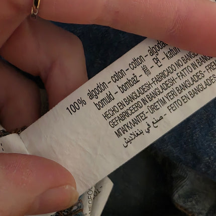 Zara Size XL V-Neck Short Sleeved Denim Summer Dress