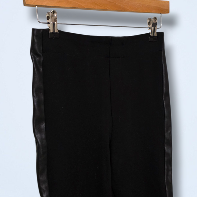 Zara – Size Small – Elasticated Skinny Black Panel Trousers