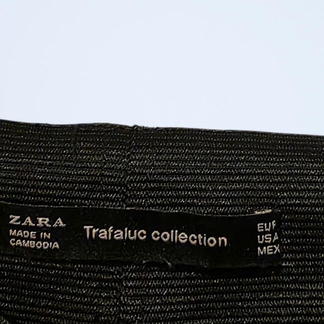 Zara – Size Small – Elasticated Skinny Black Panel Trousers