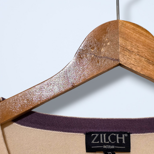 Zilch – Size Medium – Cream Button-up Cardigan – Bamboo