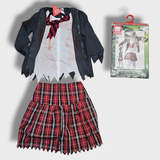 Zombie Schoolgirl Costume – Smiffys, Age 10-12, New with Tags