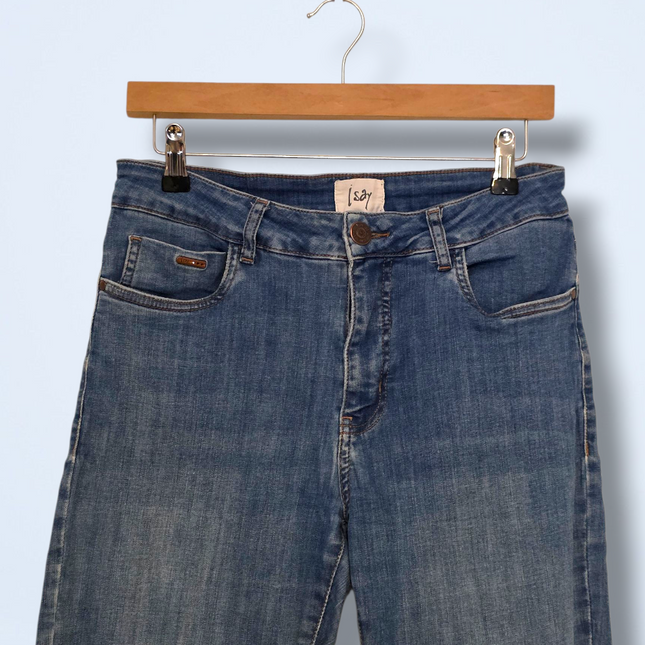 ISay UK 12 Slim-fit High Waisted Denim Jeans
