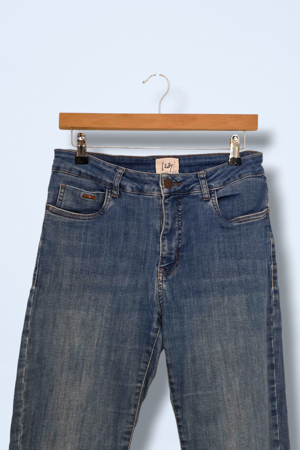 ISay UK 12 Slim-fit High Waisted Denim Jeans