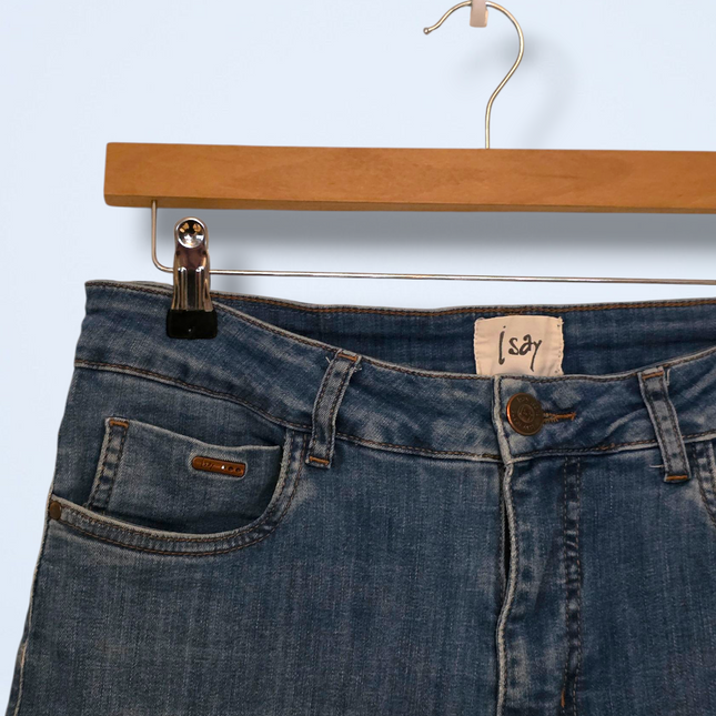 ISay UK 12 Slim-fit High Waisted Denim Jeans