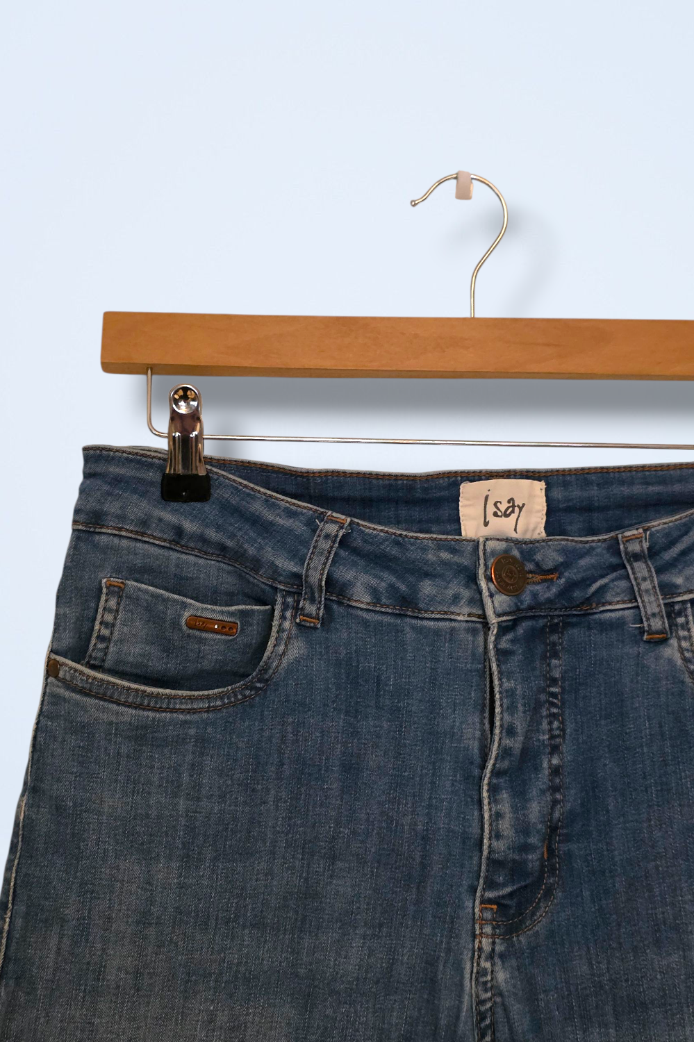 ISay UK 12 Slim-fit High Waisted Denim Jeans