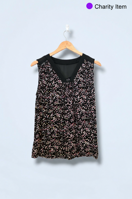 Monsoon V-Neck Blouse Size Medium Viscose