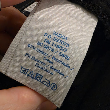 Boden – Size UK 12 – Black 8” Cotton Elastane Shorts High Rise