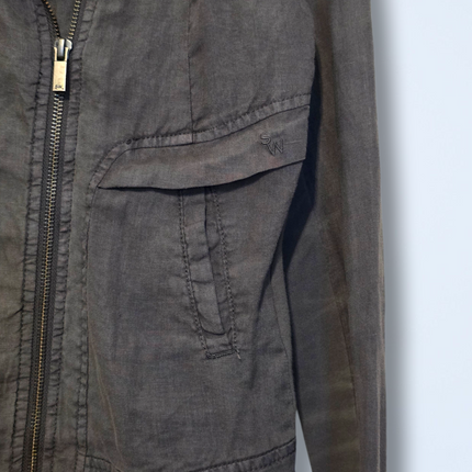 Sandwich – NWT – 100% Linen Grey Zipped Jacket – EU 36/UK 8
